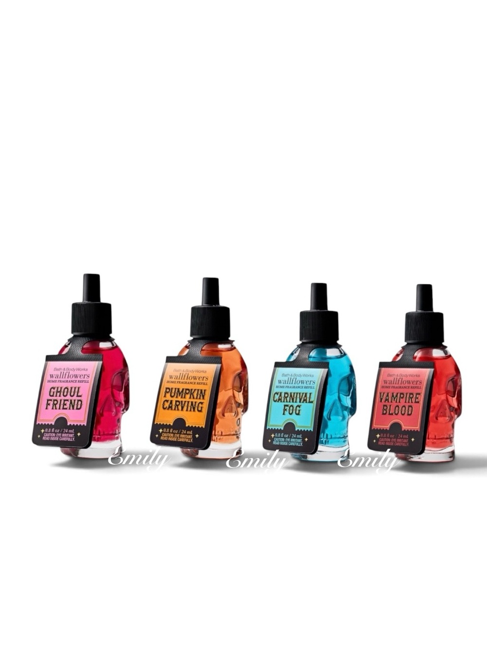 4X Bath & Body Works Halloween Wallflower Fragrance Refill Set